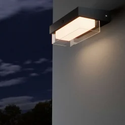 Lámpara LED solar con sensor de microondas - 3000K - IP65 - 900lm