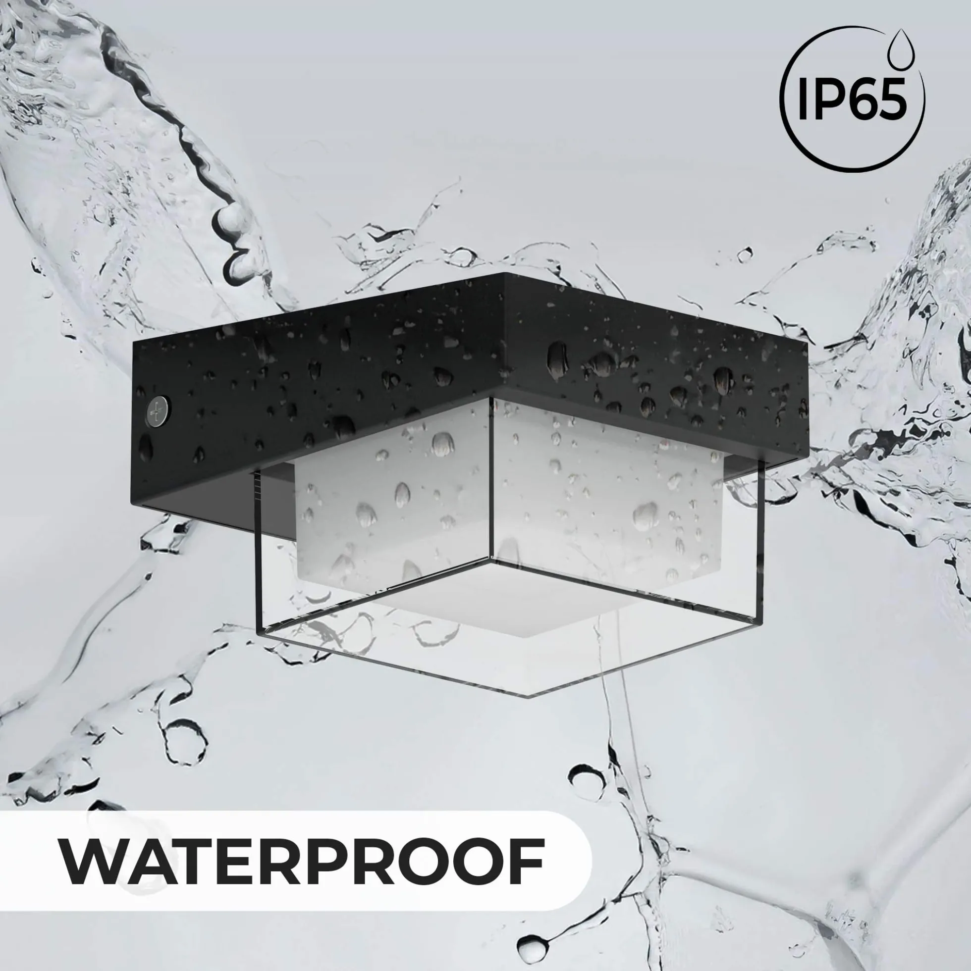 Lámpara LED solar con sensor de microondas - 3000K - IP65 - 360lm