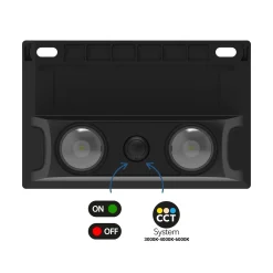 Lámpara LED solar de exterior - CCT - 2 LED - 60lm