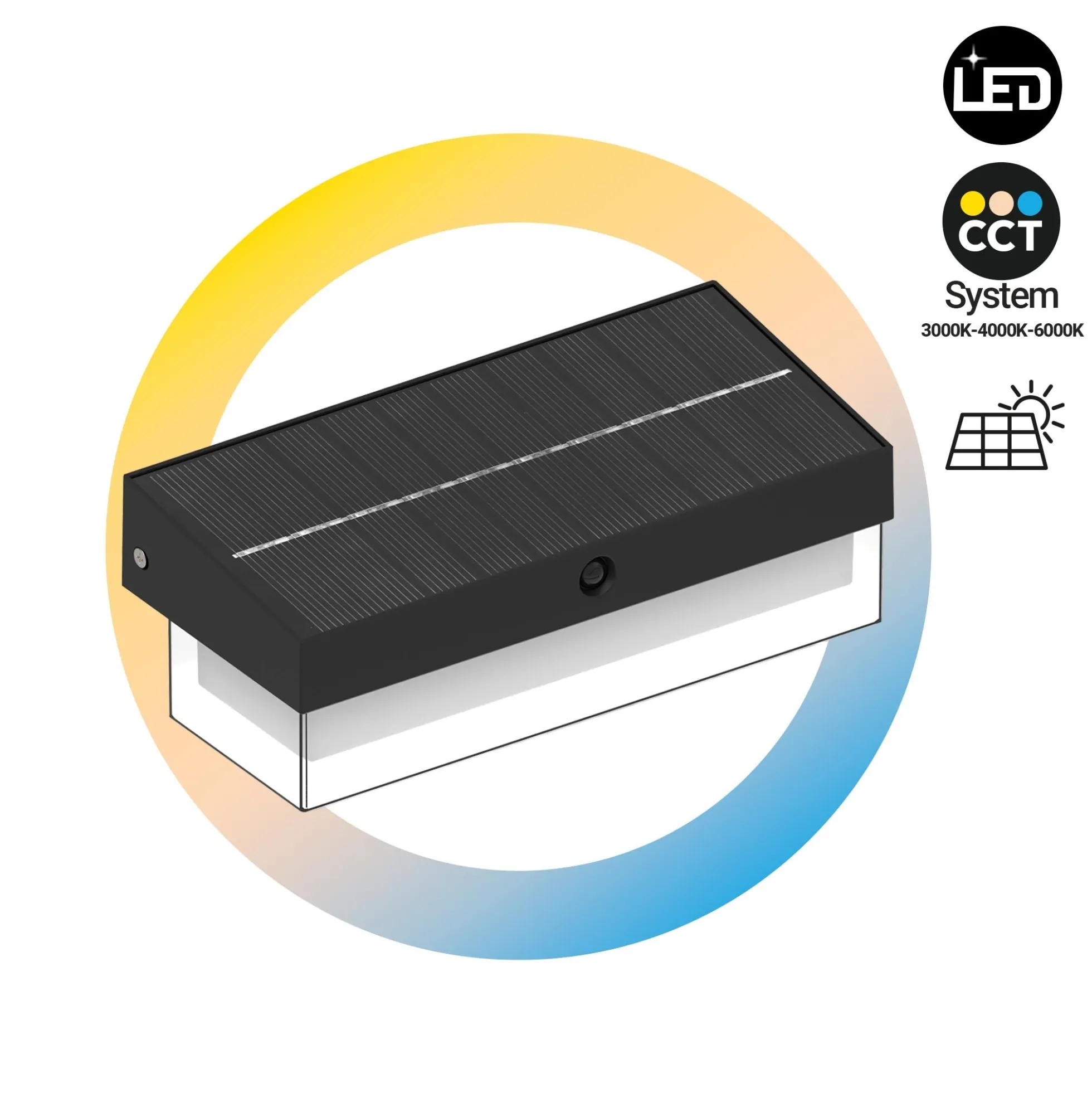 Lámpara LED solar de exterior - CCT - IP65 - 210lm