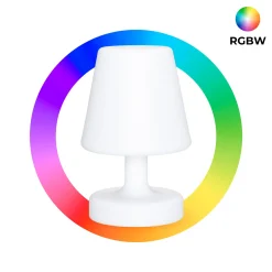 Lámpara luminosa LED RGBW - 6W - Recargable