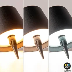 Lámpara para botellas LED CCT portátil - Táctil - Ø105 mm