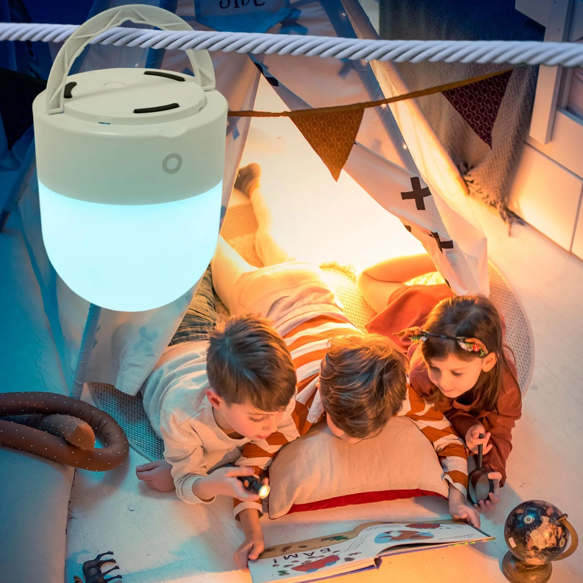 Lámpara portátil LED RGB "Compi" - Táctil - 3W - IP44