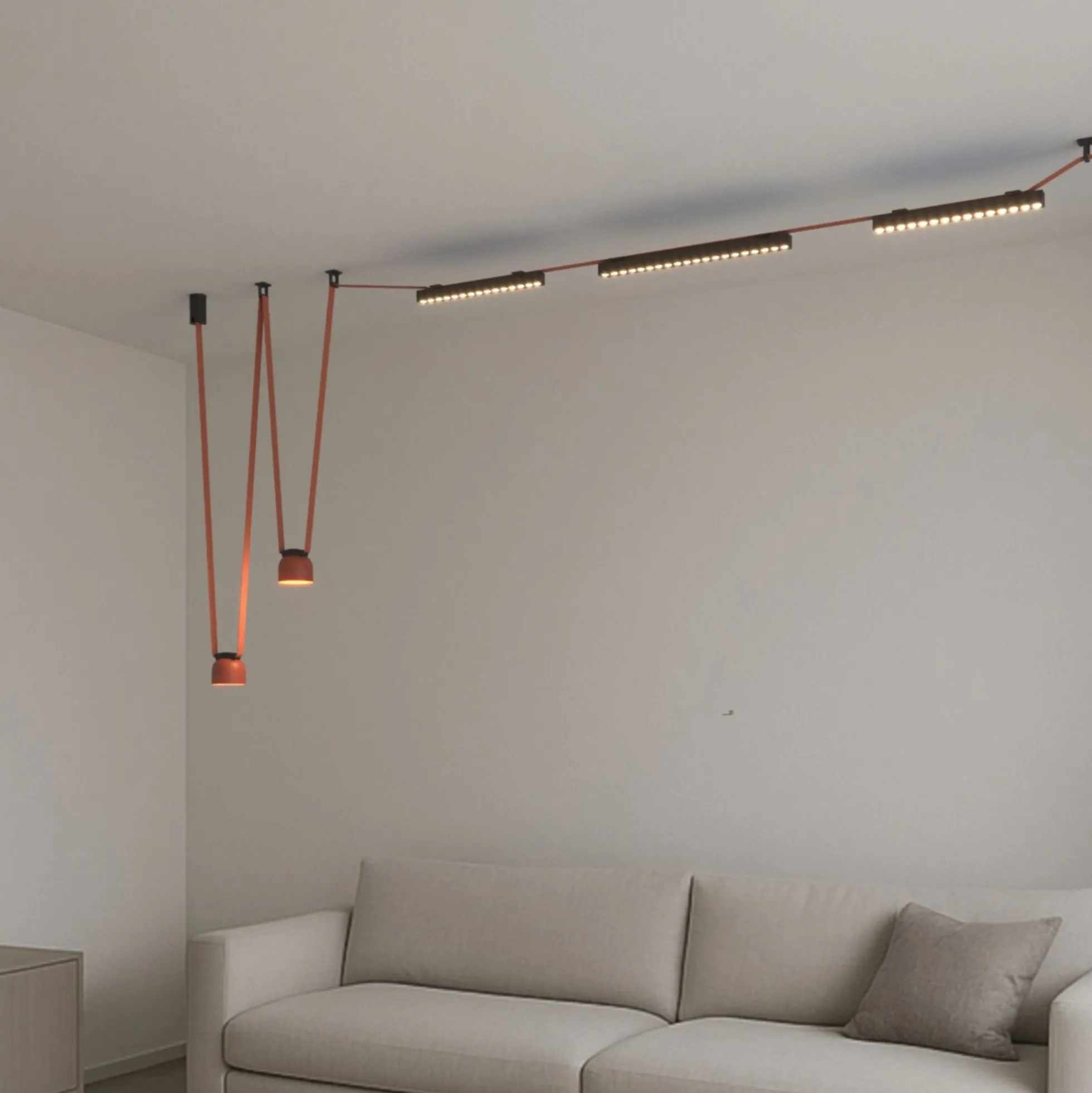 Lámpara SPOT para sistema "Axia" - 12W - 48V - Luz cálida