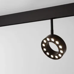 Luminaria circular LED para carril magnético 48V - Ø11,5cm - 12W - CRI90 - UGR18 - OSRAM