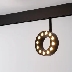 Luminaria circular LED para carril magnético 48V - Ø11,5cm - 12W - CRI90 - UGR18 - OSRAM