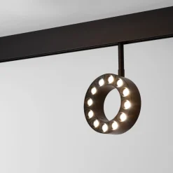 Luminaria circular LED para carril magnético 48V - Ø11,5cm - 12W - CRI90 - UGR18 - OSRAM