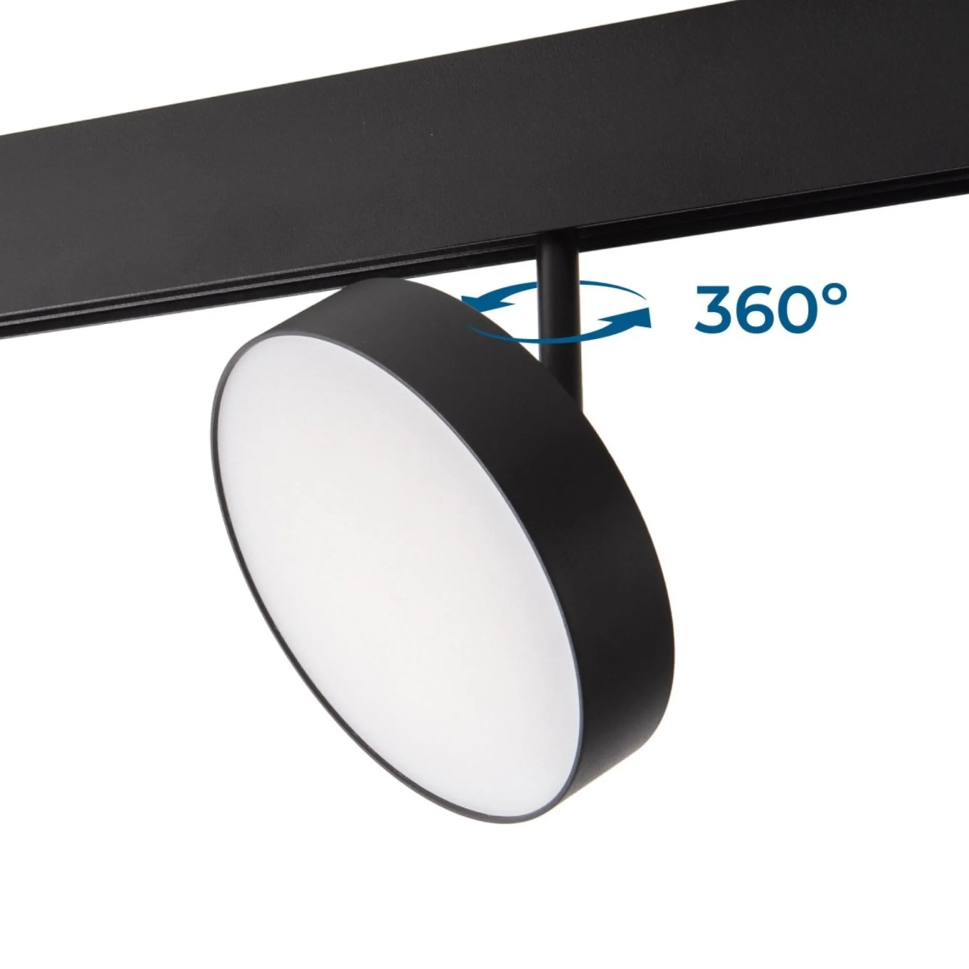 Luminaria circular LED para carril magnético 48V - Ø14.2cm - 18W - CRI90 - OSRAM