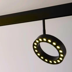 Luminaria circular LED para carril magnético 48V - Ø16cm - 18W - CRI90 - UGR18 - OSRAM
