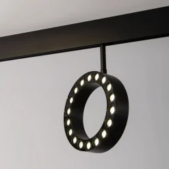 Luminaria circular LED para carril magnético 48V - Ø16cm - 18W - CRI90 - UGR18 - OSRAM