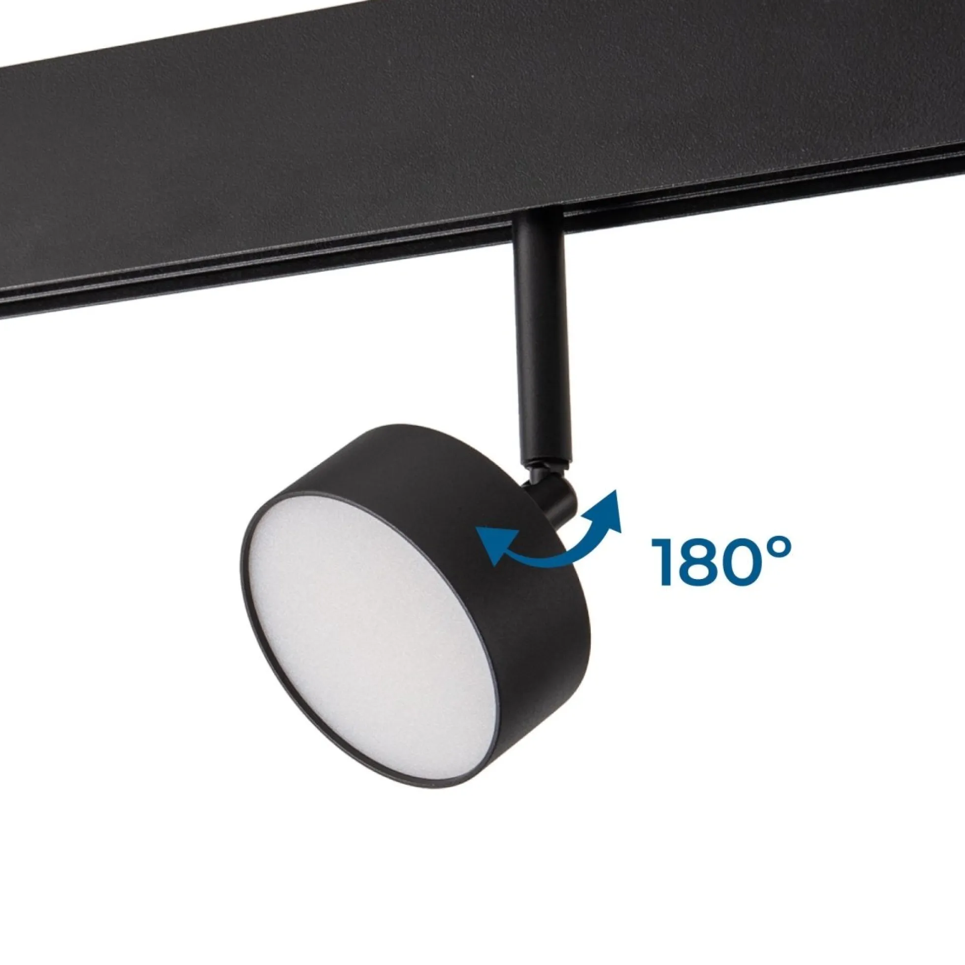 Luminaria circular LED para carril magnético 48V - 9W - Ø7.5cm - CRI90 - Chip OSRAM