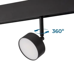 Luminaria circular LED para carril magnético 48V - 9W - Ø7.5cm - CRI90 - Chip OSRAM