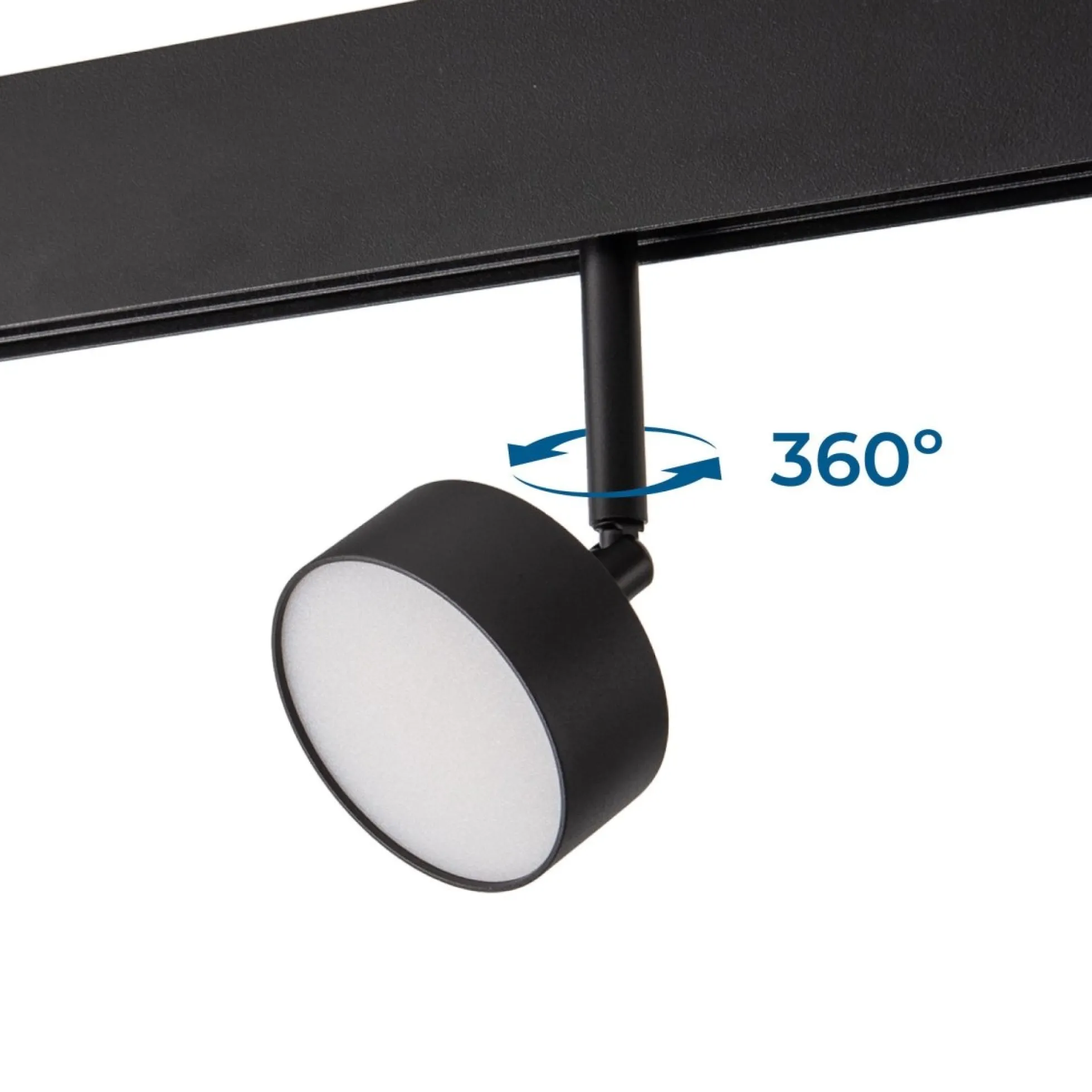 Luminaria circular LED para carril magnético 48V - 9W - Ø7.5cm - CRI90 - Chip OSRAM