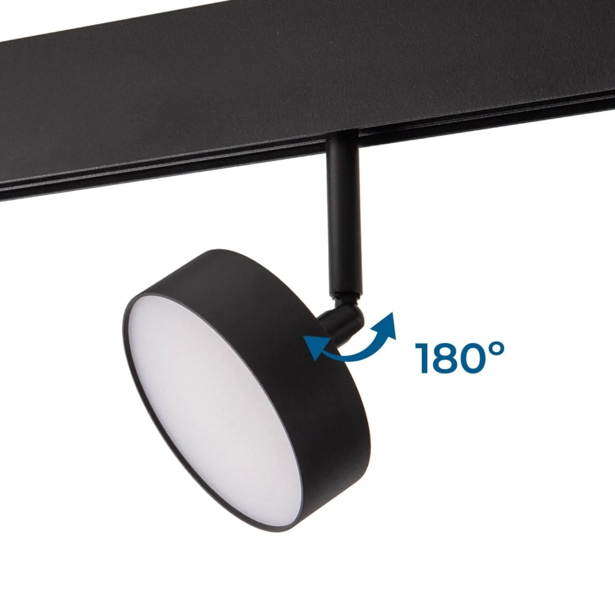 Luminaria circular LED para carril magnético 48V - Ø9.5cm - 12W - CRI90 - OSRAM