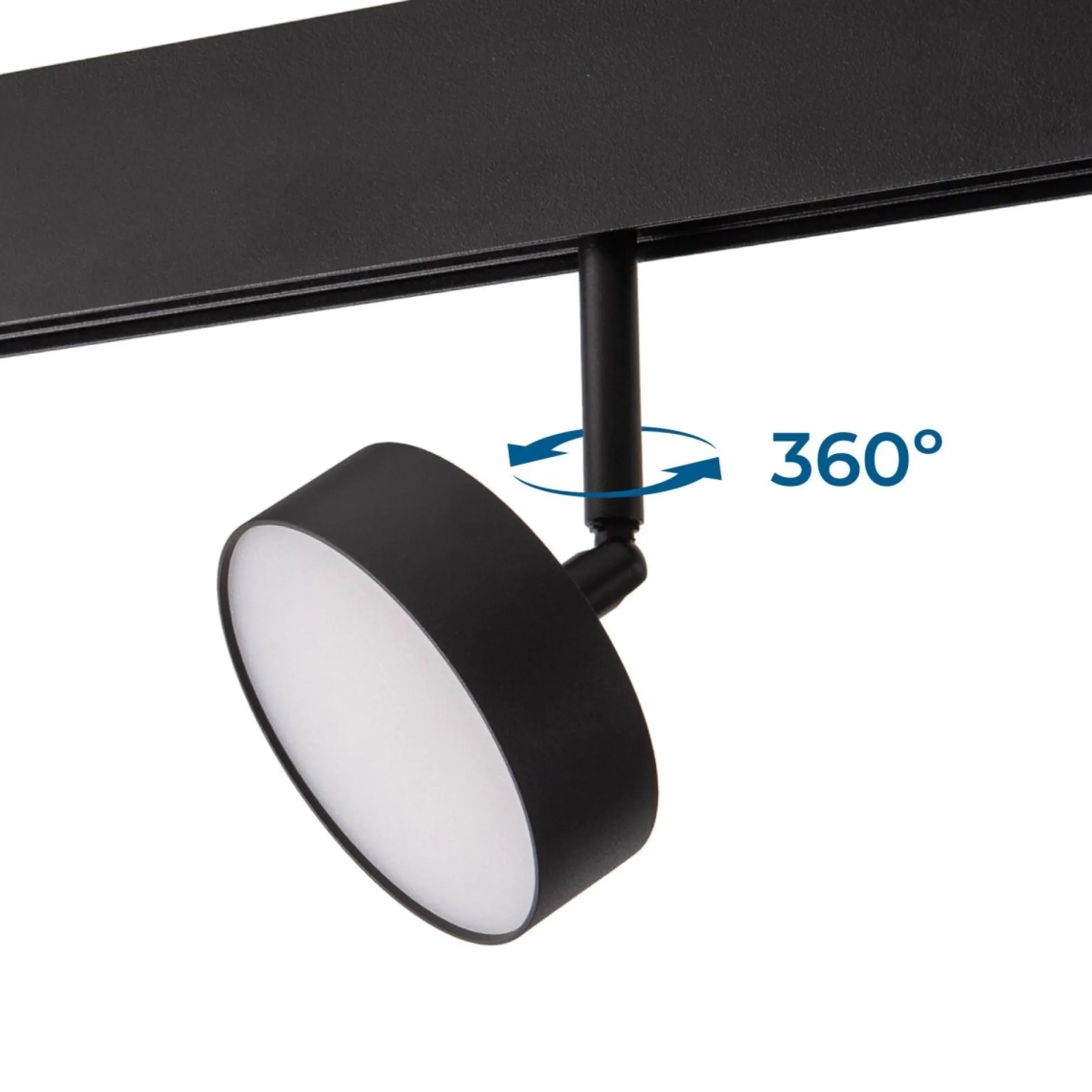 Luminaria circular LED para carril magnético 48V - Ø9.5cm - 12W - CRI90 - OSRAM