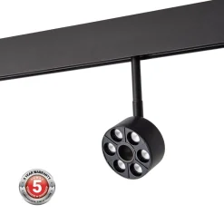 Luminaria circular LED para carril magnético 48V - Ø7cm - 6W - CRI90 - UGR18 - OSRAM