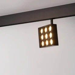 Luminaria cuadrada LED para carril magnético 48V - 9W - CRI90 - UGR18 - OSRAM