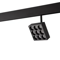 Luminaria cuadrada LED para carril magnético 48V - 9W - CRI90 - UGR18 - OSRAM