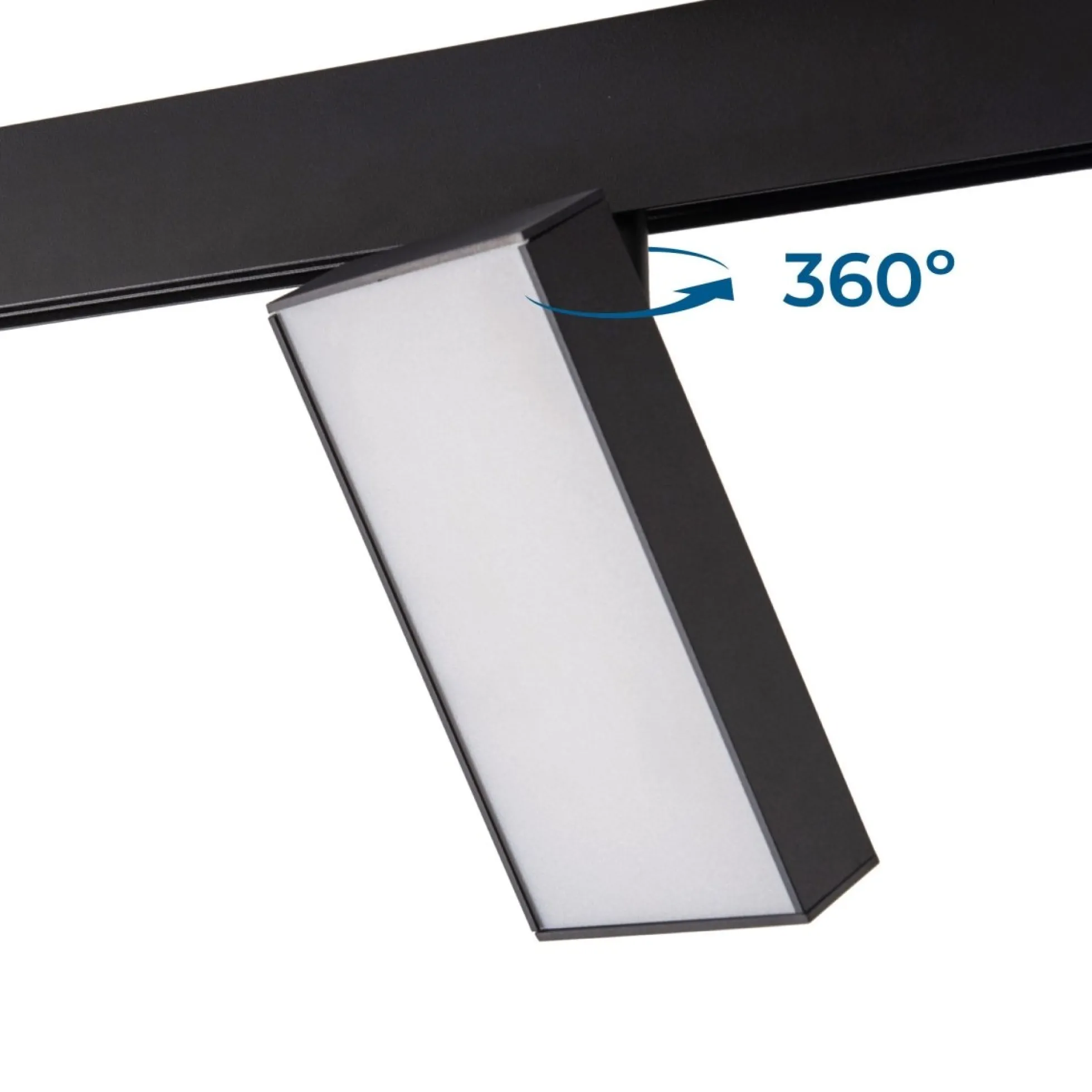 Luminaria cuadrada LED para carril magnético 48V - 18W - CRI90 - OSRAM
