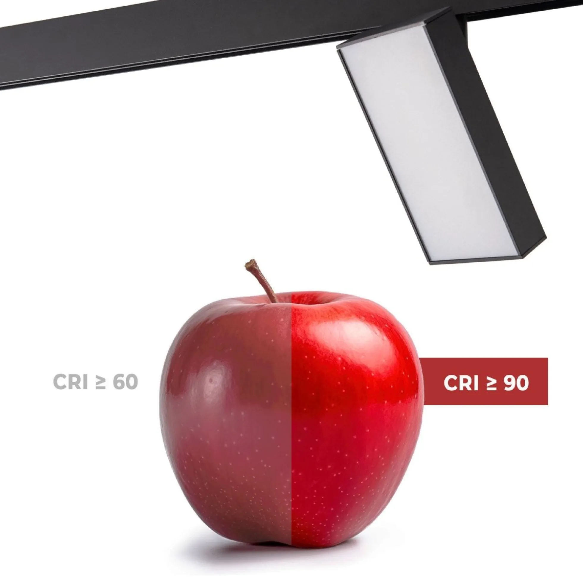 Luminaria cuadrada LED para carril magnético 48V - 18W - CRI90 - OSRAM