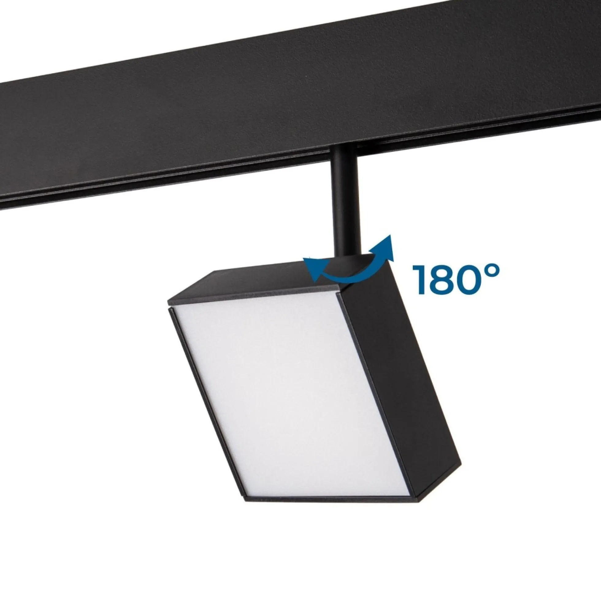 Luminaria cuadrada LED para carril magnético 48V - 9W - CRI90 - Chip OSRAM