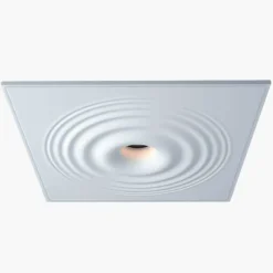 Luminaria de escayola con efecto onda trimless / integración - 20x20cm - GU10