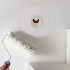 Luminaria de escayola con efecto onda trimless / integración - 20x20cm - GU10