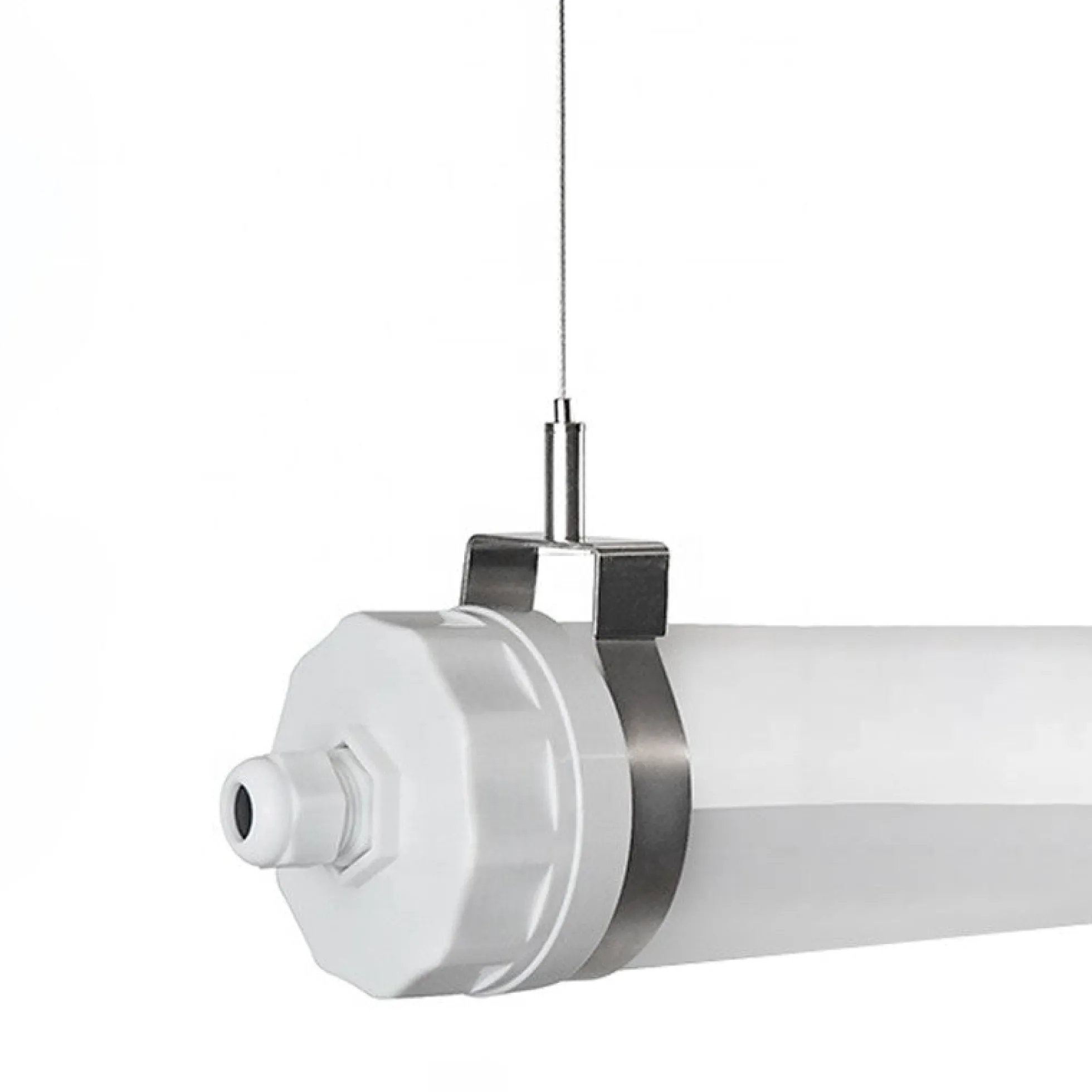 Luminaria estanca tubular para uso industrial - 120cm - 30W - IP65 - IK10