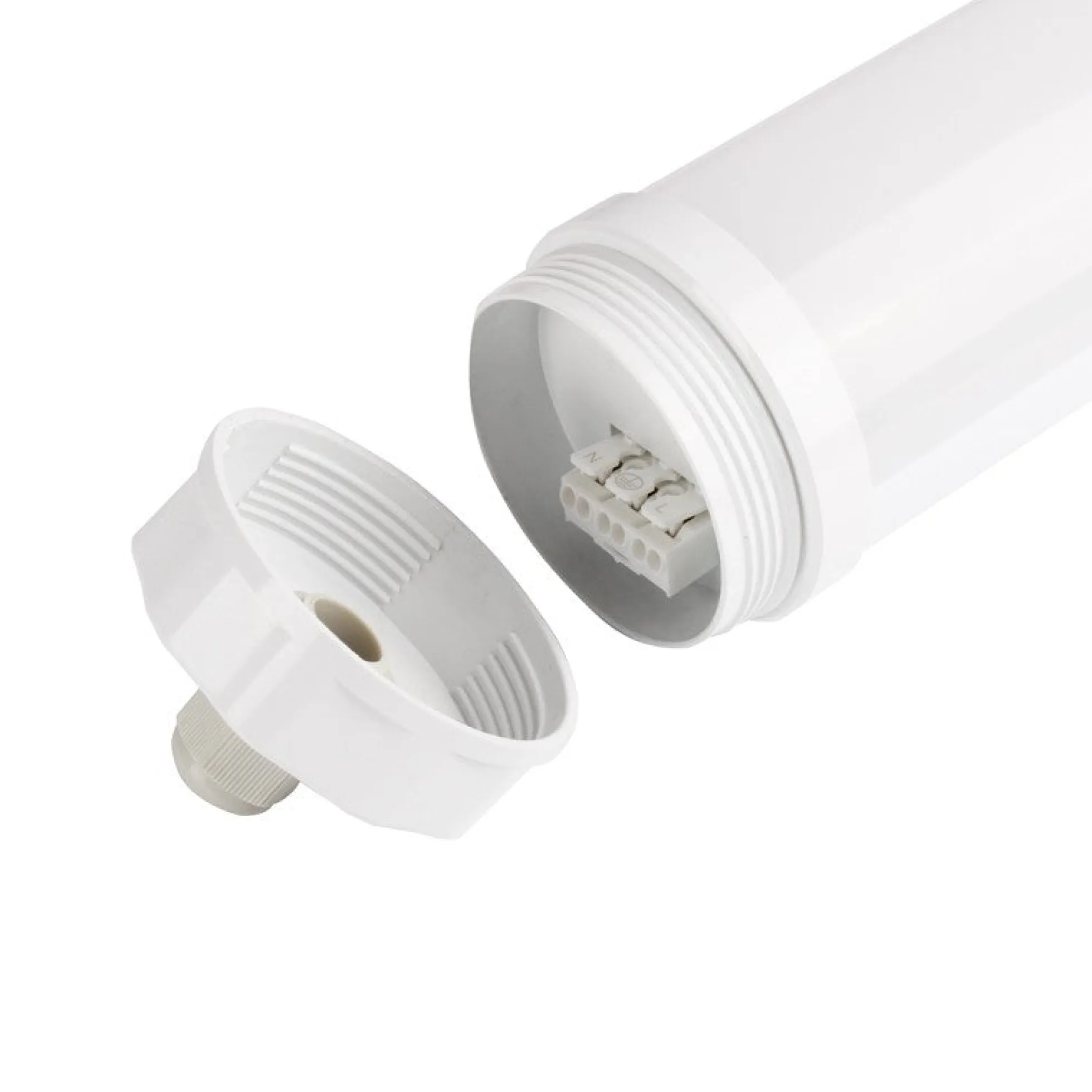 Luminaria estanca tubular para uso industrial - 120cm - 30W - IP65 - IK10