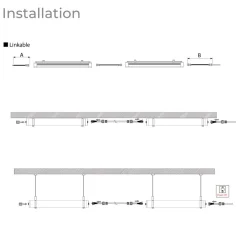 Luminaria estanca tubular para uso industrial - 120cm - 30W - IP65 - IK10