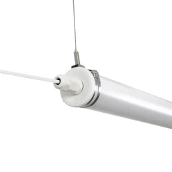 Luminaria estanca tubular para uso industrial - 150cm - 50W - 6900lm - IP65 - IK10