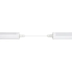 Luminaria estanca tubular para uso industrial - 150cm - 50W - 6900lm - IP65 - IK10