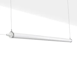 Luminaria estanca tubular para uso industrial - 150cm - 50W - 6900lm - IP65 - IK10
