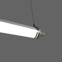Luminaria estanca tubular para uso industrial - 150cm - 50W - 6900lm - IP65 - IK10