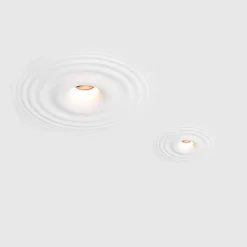 Luminaria integrable de escayola con efecto onda trimless / integración  - 30x30cm - GU10