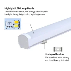 Luminaria lineal estanca RGB + CCT - 18W - RF/WiFi - 100cm - IP66 - Mi-Light