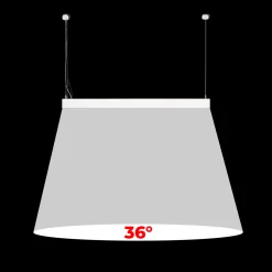 Luminaria lineal LED CCT - Bidireccional - Suspensión - Potencia ajustable 20W/30W/40W - 120cm - UGR 19