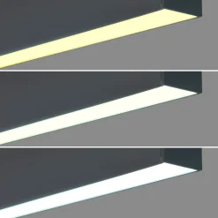 Luminaria lineal LED CCT - Bidireccional - Suspensión - Potencia ajustable 20W/30W/40W - 120cm - UGR 19