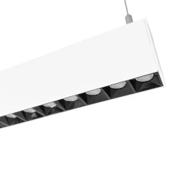 Luminaria lineal LED CCT - Suspensión/superficie - Potencia ajustable 20W/30W/40W - 120cm - UGR 17