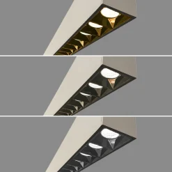 Luminaria lineal LED CCT - Suspensión/superficie - Potencia ajustable 20W/30W/40W - 120cm - UGR 17