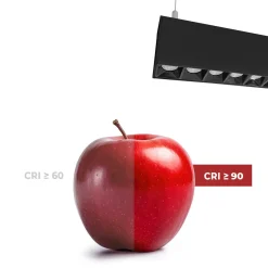 Luminaria lineal LED CCT - Suspensión/superficie - Potencia ajustable 20W/30W/40W - 120cm - UGR 17