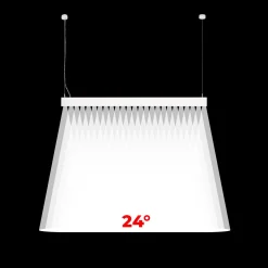 Luminaria lineal LED CCT - Suspensión - Potencia ajustable 20W/30W/40W - 120cm - UGR 17