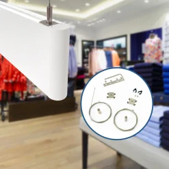 Luminaria lineal LED CCT - Suspensión - Potencia ajustable 20W/30W/40W - 120cm - UGR 17