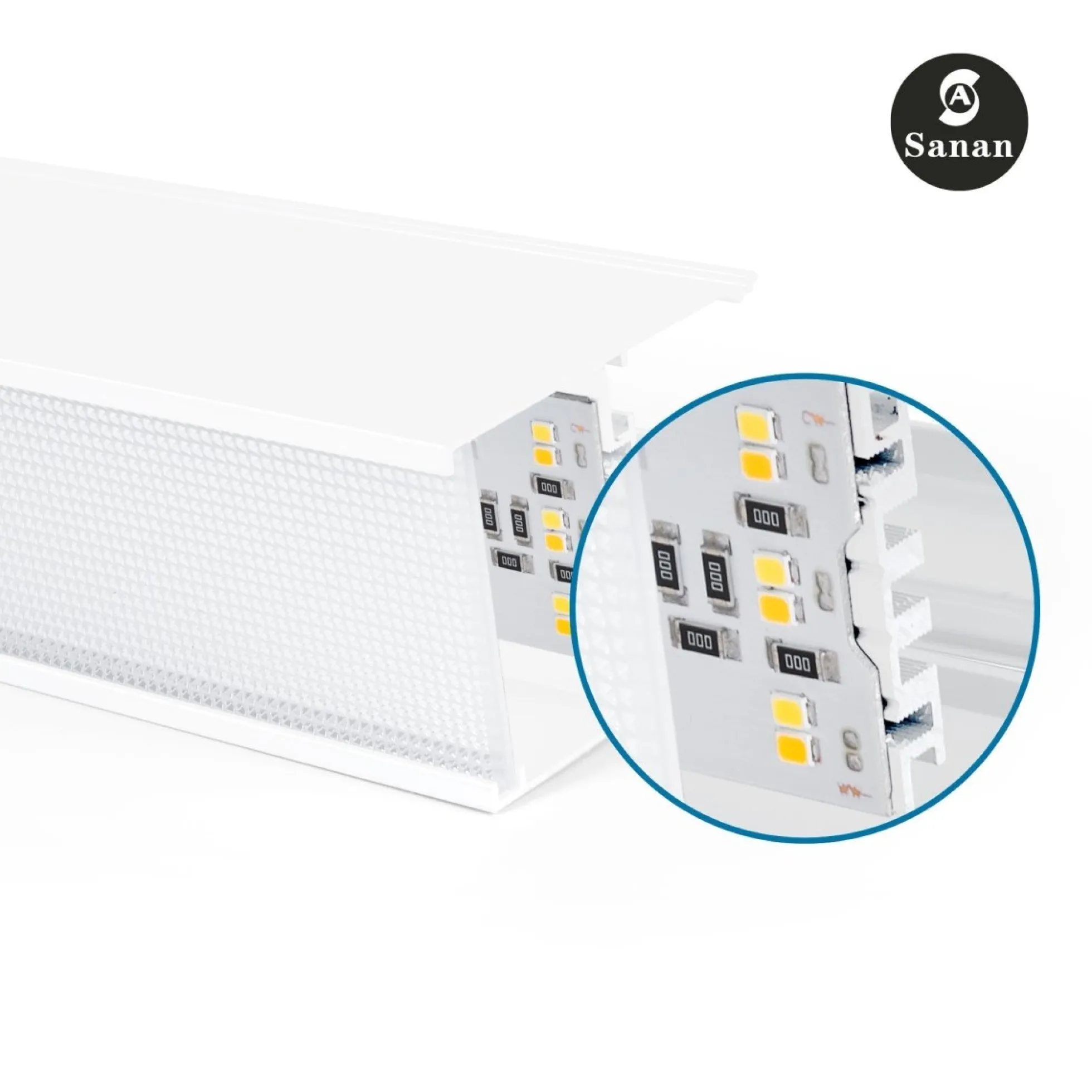 Luminaria lineal LED CCT - 40W - Suspensión / superficie - Potencia ajustable - 120cm