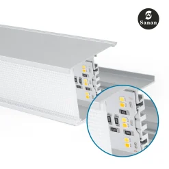 Luminaria lineal LED CCT - 40W - Suspensión / superficie - Potencia ajustable - 120cm