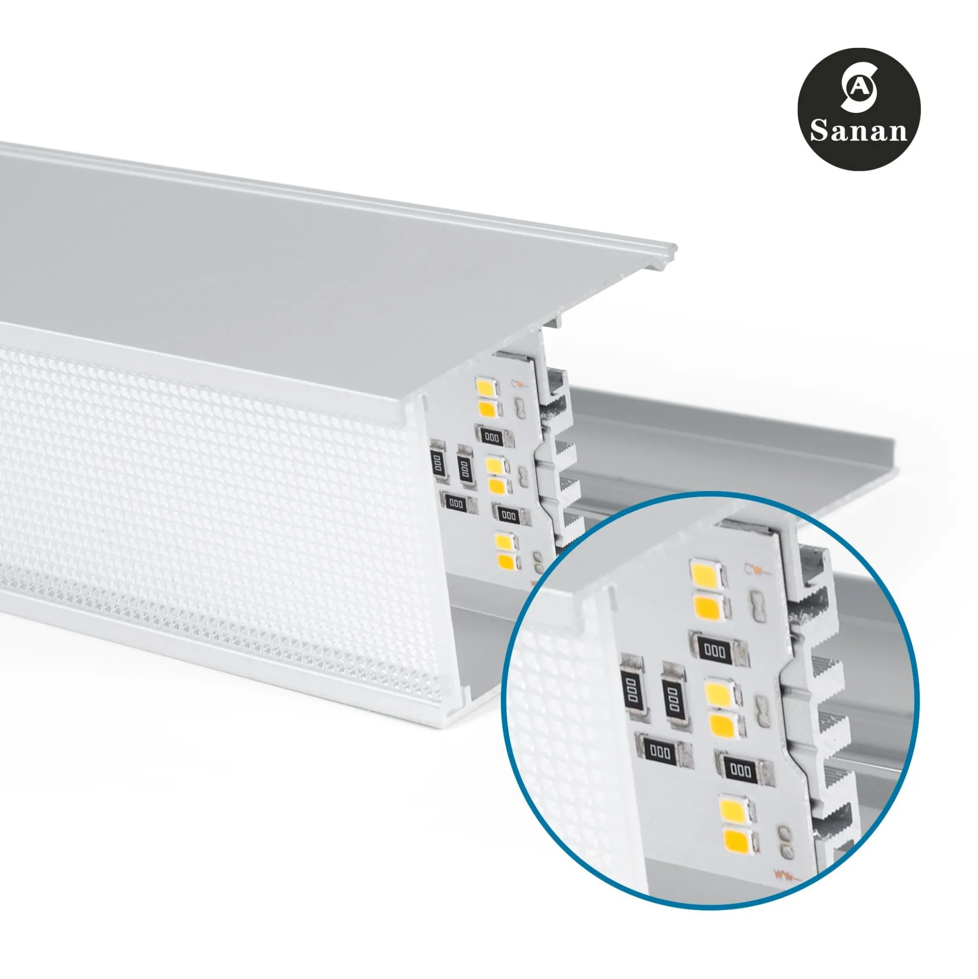 Luminaria lineal LED CCT - 40W - Suspensión / superficie - Potencia ajustable - 120cm