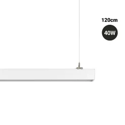Luminaria lineal LED CCT - 40W - Suspensión / superficie - Potencia ajustable - 120cm