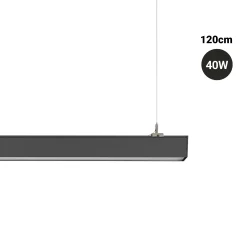 Luminaria lineal LED CCT - 40W - Suspensión / superficie - Potencia ajustable - 120cm