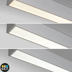 Luminaria lineal LED CCT - 40W - Suspensión / superficie - Potencia ajustable - 120cm