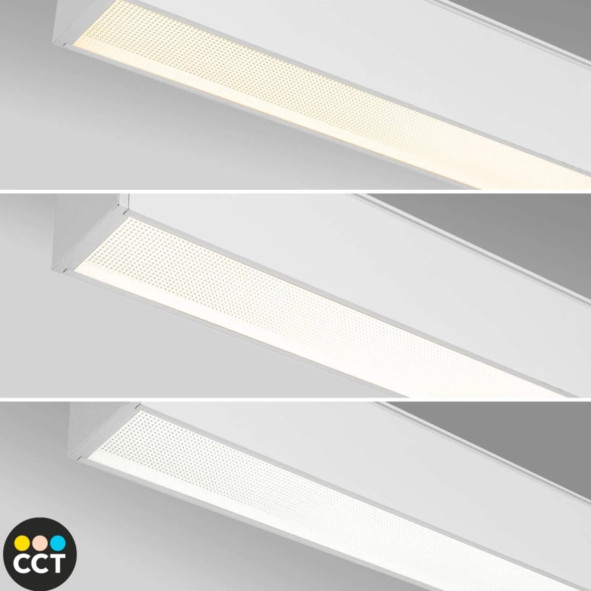 Luminaria lineal LED CCT - 40W - Suspensión / superficie - Potencia ajustable - 120cm